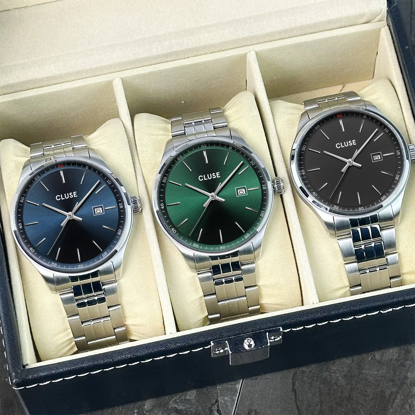 Anthéor Watch Steel Black, Silver Colour - Image 6