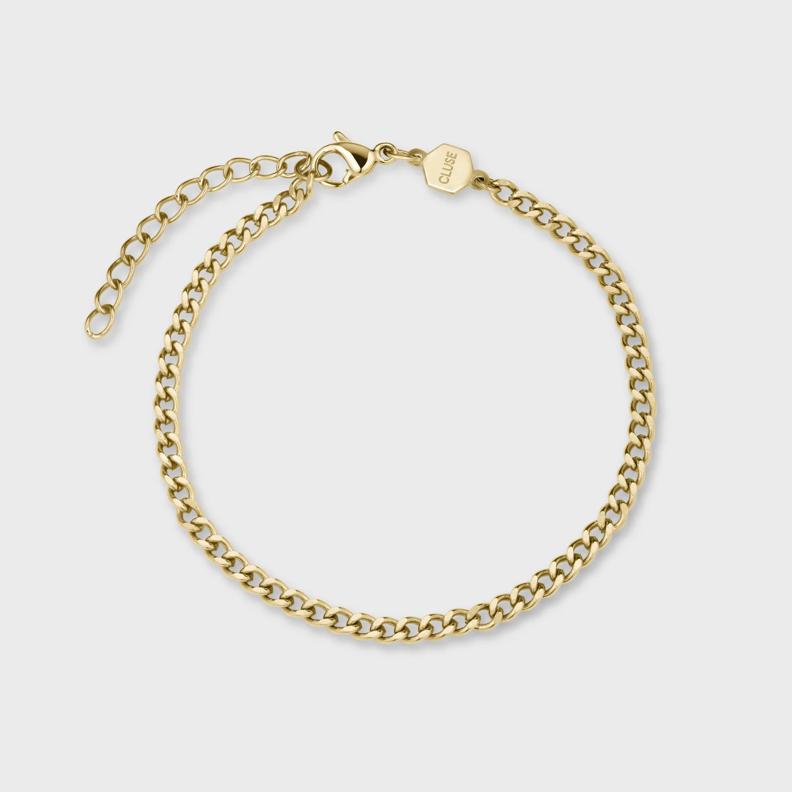 Gift Box Fluette Watch Steel, Green & Round Chain Bracelet, Gold Colour - Image 6