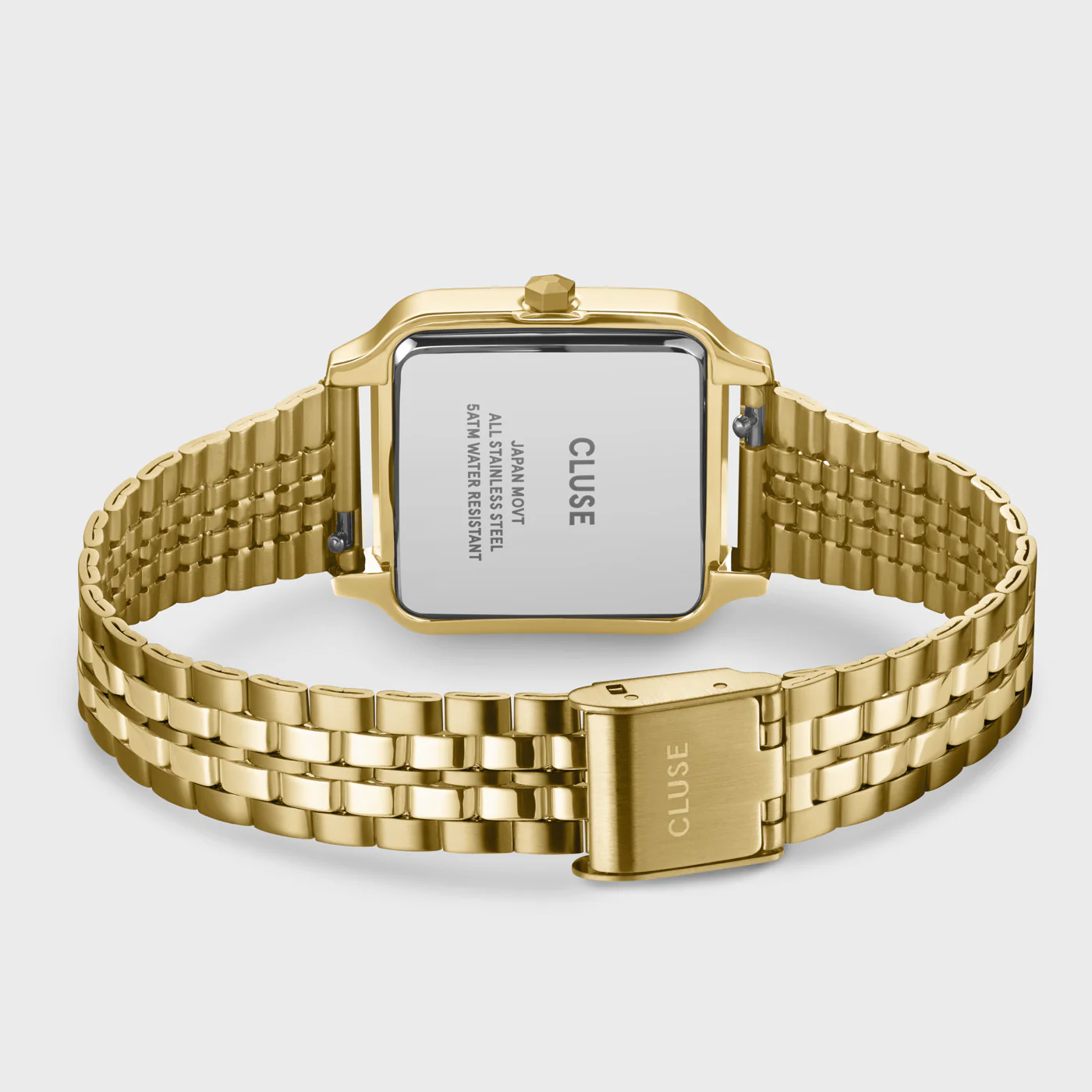 Gift Box Gracieuse Petite Watch Steel, Black & Twisted Snake Bracelet, Gold Colour - Image 5