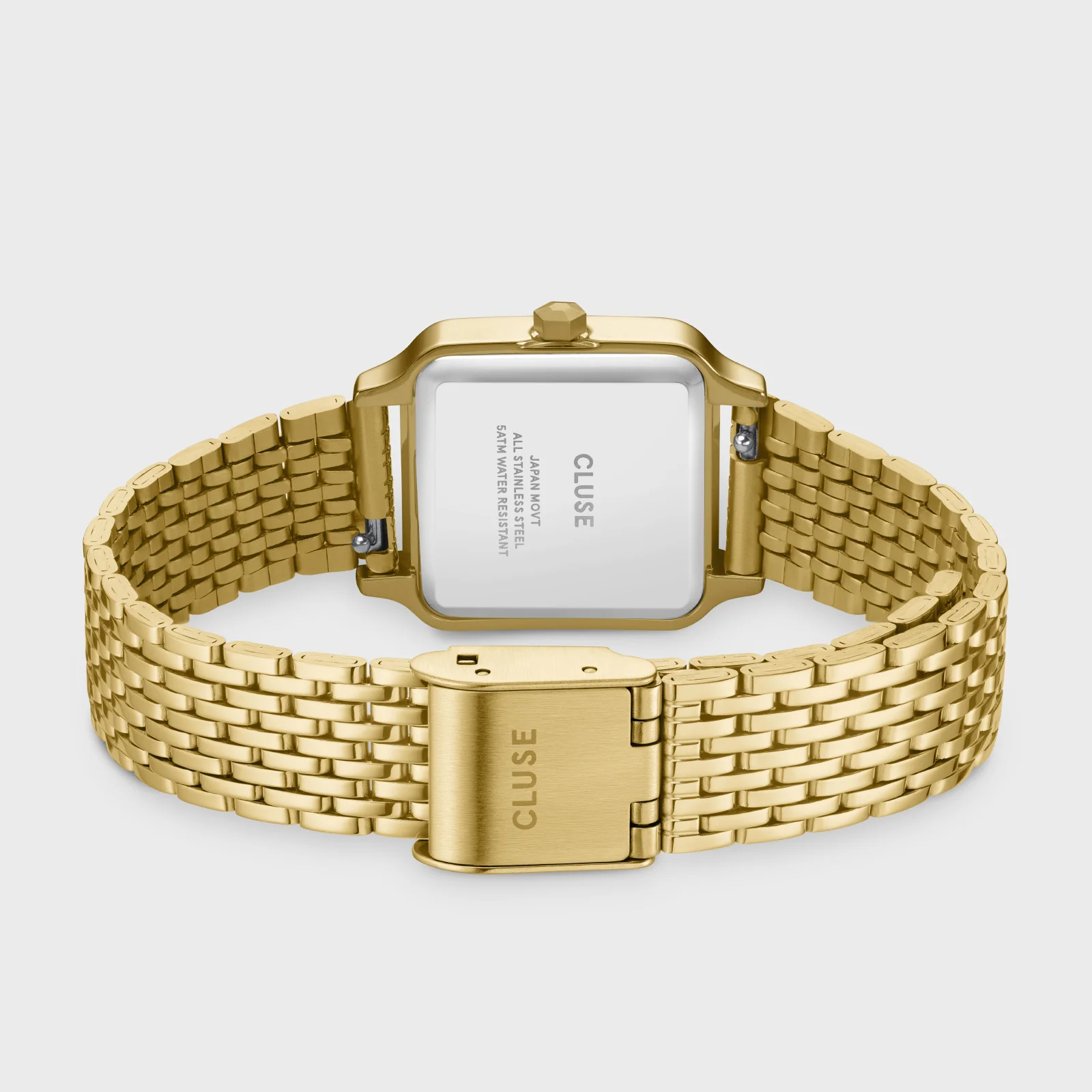 Gracieuse Petite Watch Steel, Glass Pearls, White, Gold Colour - Image 4