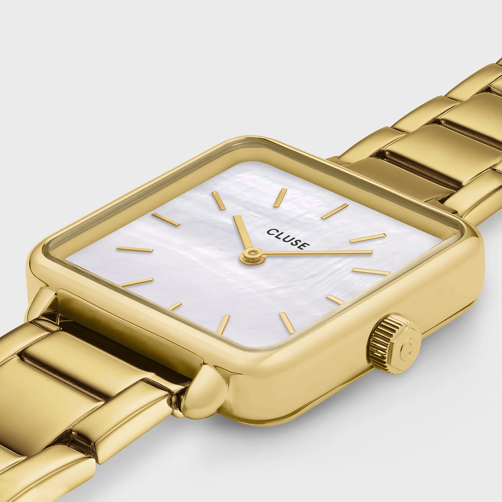 La Tétragone Watch Steel, White Pearl, Gold Colour - Image 3