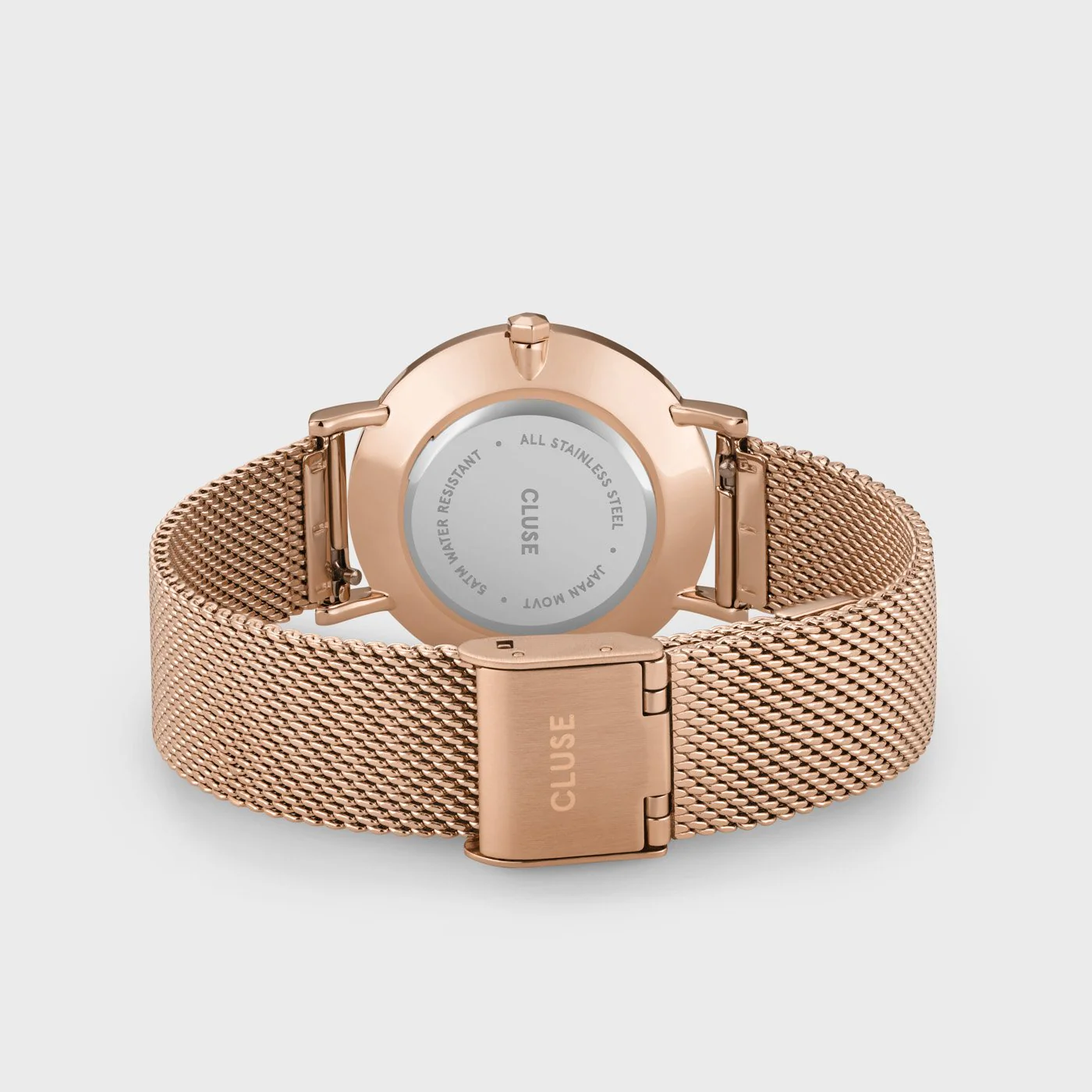 Minuit Watch Mesh, White, Rose Gold Colour - Image 4