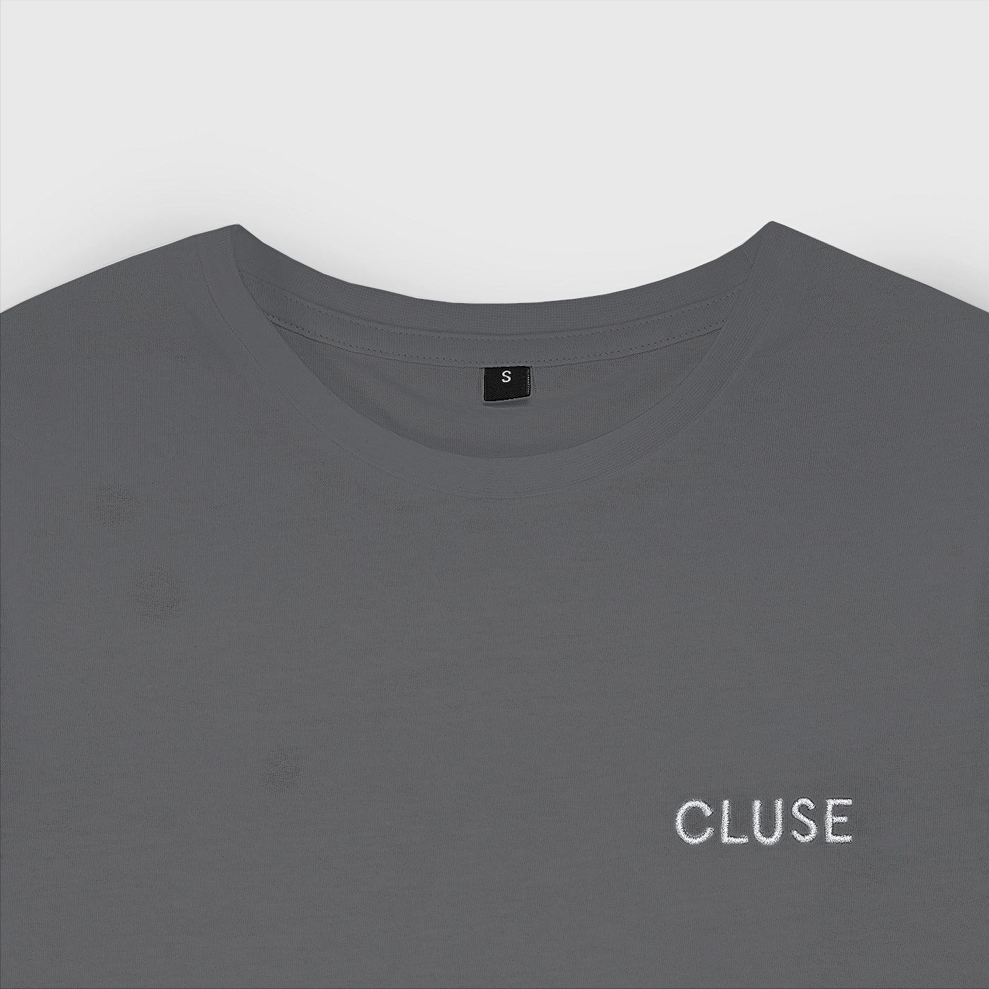 T-Shirt Dark Grey, White Logo, Medium - Image 2
