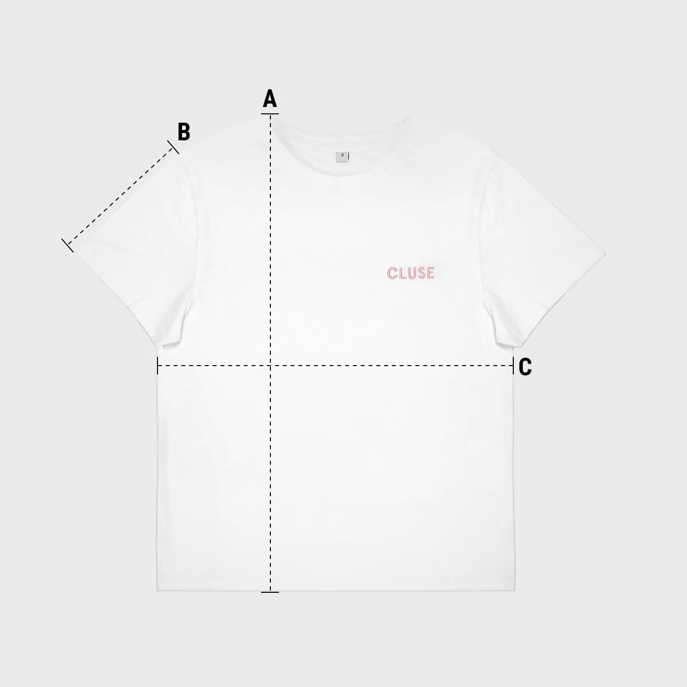 T-Shirt White, Pink Logo, Small - Image 4
