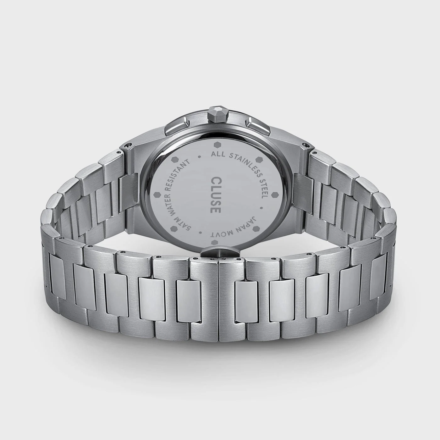Vigoureux Chrono Watch Steel, Blue, Silver Colour - Image 5
